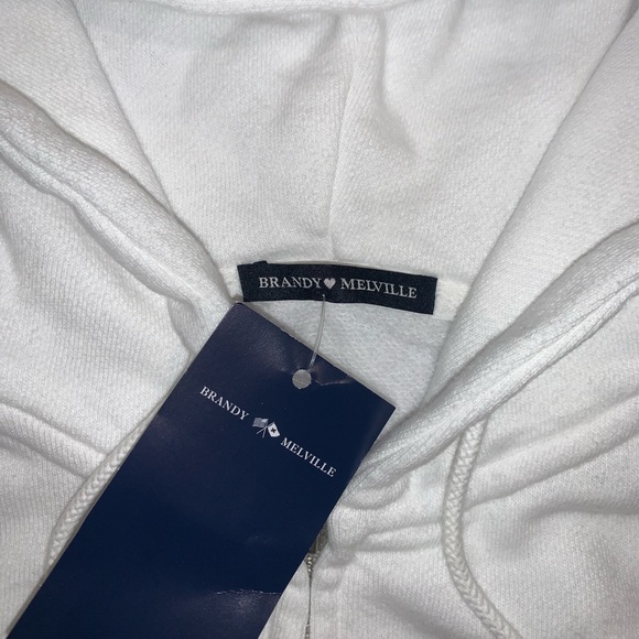 brandy melville white crystal hoodie - Picture 2 of 2